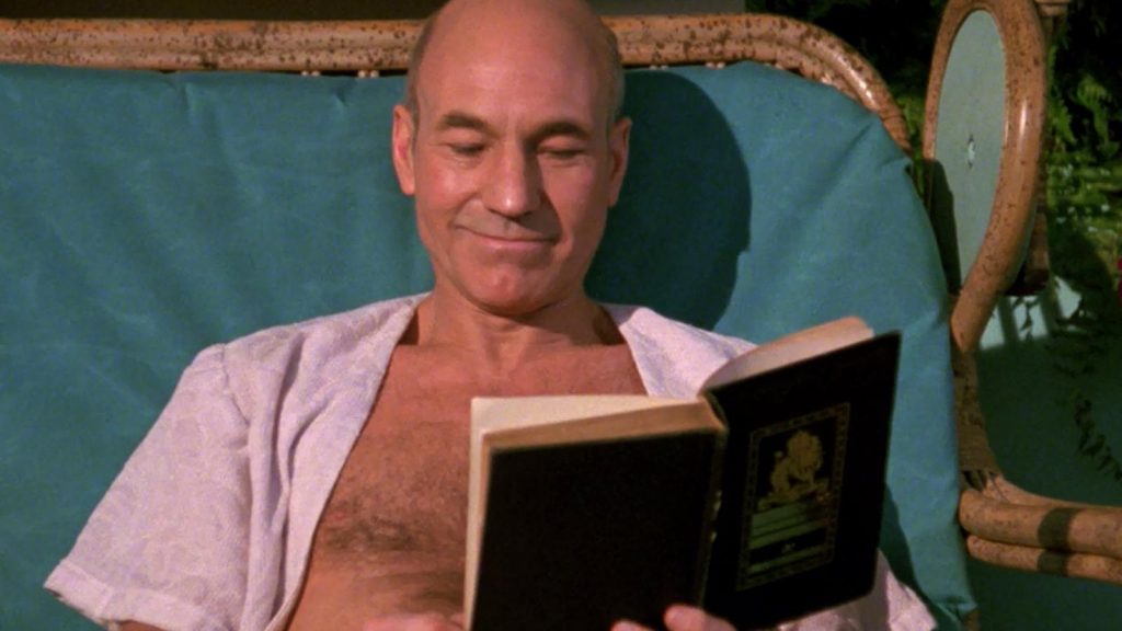 Picard reading all his favourite posts